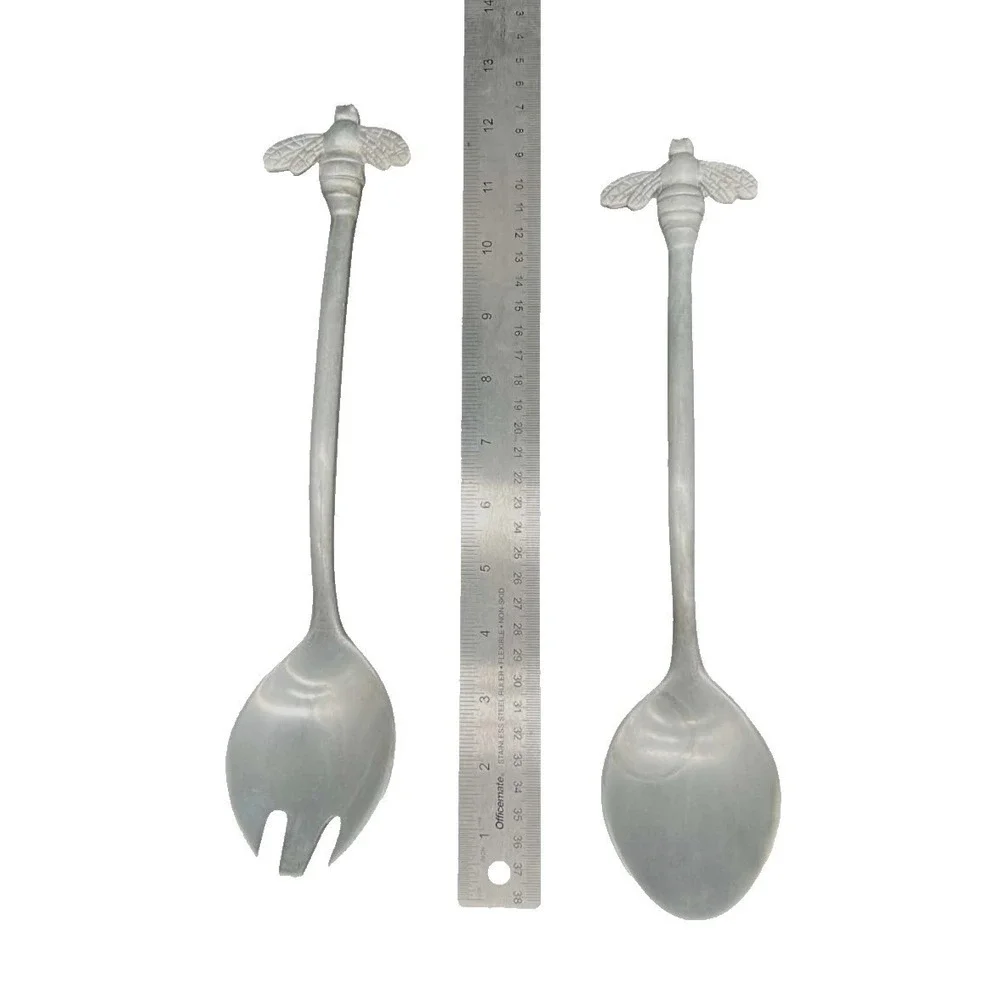 Mariposa Serving Spoon And Fork Salad‎ Bee Set